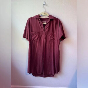Universal Thread Target T-Shirt Dress - light burgundy, size small